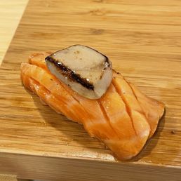 Foie gras on salmon Foie gras on salmon