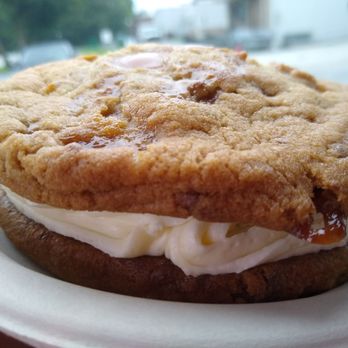 Insomnia Cookies - a close up of a cookie sandwich - Desserts Near Me - Exton, Pennsylvania Insomnia Cookies - a close up of a cookie sandwich - Desserts Near Me - Exton, Pennsylvania