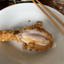 look at that cajun sauce inside! SO GOOD look at that cajun sauce inside! SO GOOD