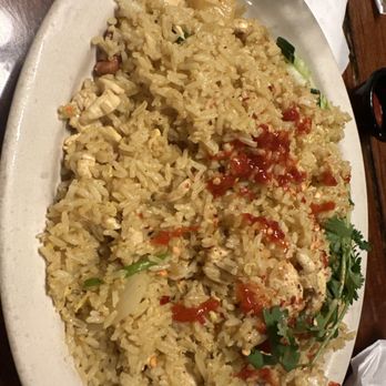 Asian 1 - Pineapple fried rice with hot sauce - Thai Near Me - Burlington, Washington