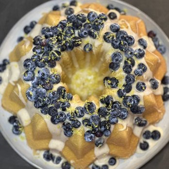 Just a Bite Maui - Hot Milk Cake, Lemon Zest, Kula Farm Blueberries - Food Delivery Services Near Me Just a Bite Maui - Hot Milk Cake, Lemon Zest, Kula Farm Blueberries - Food Delivery Services Near Me