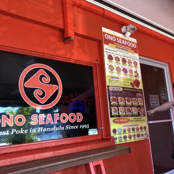 Ono Seafood - Outside menu - Seafood Near Me - Honolulu, Hawaii Ono Seafood - Outside menu - Seafood Near Me - Honolulu, Hawaii