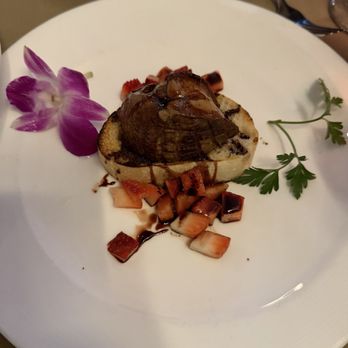 Porterhouse - Foie Gras appetizer-special of the day (supposed to be seared but way over cooked) - Steakhouses Near Me - San Mateo, California