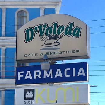 D’Volada - Sign at the corner - Coffee & Tea Near Me - Tijuana, BCN