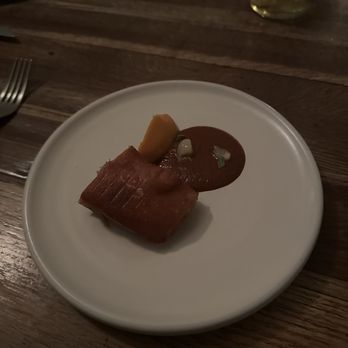 Rosetta - Suckling pig, achiote sauce, sweet potato purée - Italian Near Me - Ciudad de México, DIF Rosetta - Suckling pig, achiote sauce, sweet potato purée - Italian Near Me - Ciudad de México, DIF