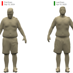 Moonwalk Fitness - 6 month body scan. Lost 16 lbs, Gained 4% Muscle Mass.