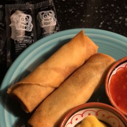 Egg rolls. Egg rolls.