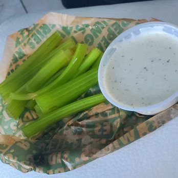 Wingstop - Celery and the best Ranch dressing! - Chicken Wings Near Me - North Miami, Florida