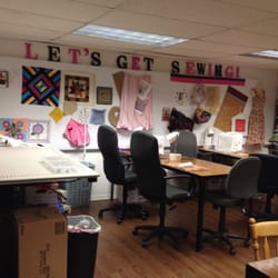 Let's Get Sewing! - Cutting table with a lift and sewing machines for all was very popular.