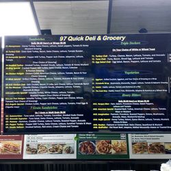 97 Quick deli and grocery - Menus