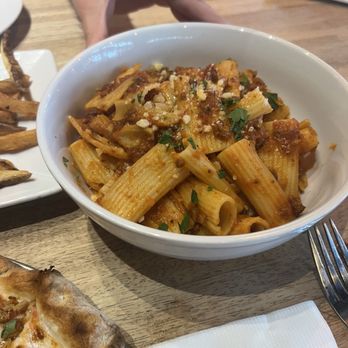 Vespa Pizza - Rigatoni Bolognese - Pizza Near Me - Daniel Island, South Carolina