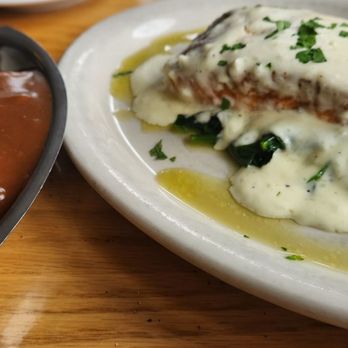 Maple on the Lake - Salmon over a bed of spinach special w mashed potatoes and gravy - American Near Me - East Berne, New York