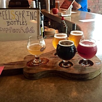 Steel String Brewery - Guitar-shaped Flight - Breweries Near Me - Carrboro, North Carolina