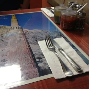 Chopan Kabob - Table and place setting - Afghan Near Me - Concord, California