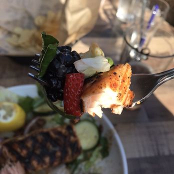 Blast 825 Brewery - Oak Grilled Salmon Salad - Brewpubs Near Me - Orcutt, California