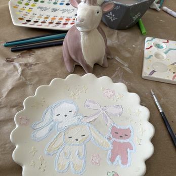 Color Me Mine - cow and plate - Kids Activities Near Me - Plano, Texas Color Me Mine - cow and plate - Kids Activities Near Me - Plano, Texas