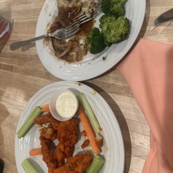 Oasis Grill - Hamburger steak. Buffalo chicken tenders.