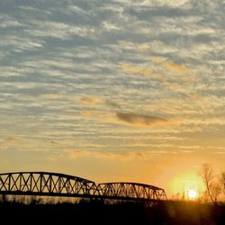 Jimmie Davis Bridge aka The JDB - Sunset over the river