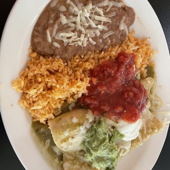 Angels Mexican Kitchen - Green chicken enchilada had tons of flavor - Mexican Near Me - Angels Camp, California Angels Mexican Kitchen - Green chicken enchilada had tons of flavor - Mexican Near Me - Angels Camp, California