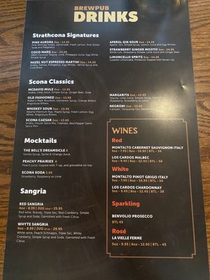 Menu photo 2 The Bell in Scona Edmonton, AB Menu photo 2 The Bell in Scona Edmonton, AB