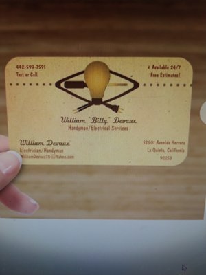 Devaux Handyman/Electrical Services Logo