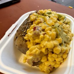 Baked Potato with Corn Curry. Baked Potato with Corn Curry.