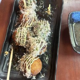 Wheat balls with octopus center