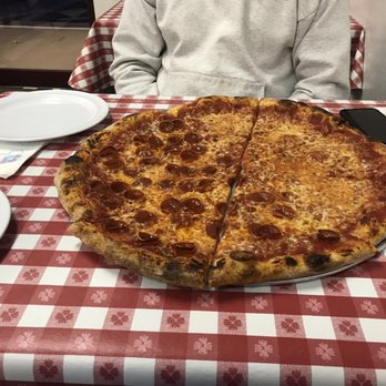 Smiling With Hope Pizza - 1/2 cheese and 1/2 pepperoni large. This is the real deal New York Pizza! - Pizza Near Me - Reno, Nevada Smiling With Hope Pizza - 1/2 cheese and 1/2 pepperoni large. This is the real deal New York Pizza! - Pizza Near Me - Reno, Nevada
