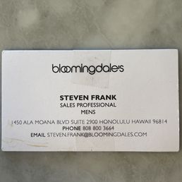 Contact card info for Mr. Steven Frank, highly recommend. Contact card info for Mr. Steven Frank, highly recommend.