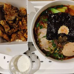 Chili Shoyu + Fried Oyster Shrooms (more in the box than are pictured. Again, I was hungry)