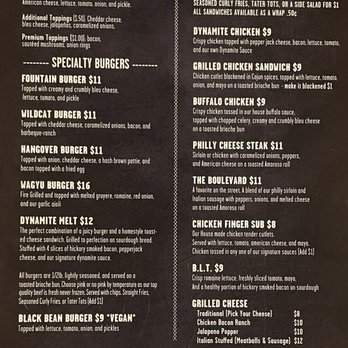 Fountains Tavern - Menu - Sports Bars Near Me - Johnson City, New York Fountains Tavern - Menu - Sports Bars Near Me - Johnson City, New York