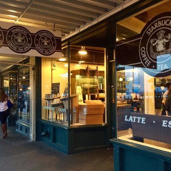Starbucks - The line at the original Starbucks late at night around closing time - Coffee & Tea Near Me - Seattle, Washington Starbucks - The line at the original Starbucks late at night around closing time - Coffee & Tea Near Me - Seattle, Washington
