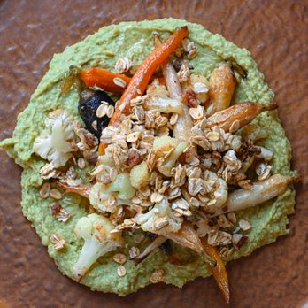 Courthouse Pub - Don't Carrot All - roasted maple glazed heirloom carrots & cauliflower, green goddess hummus, & fennel granola. - New American Near Me - Manitowoc, Wisconsin