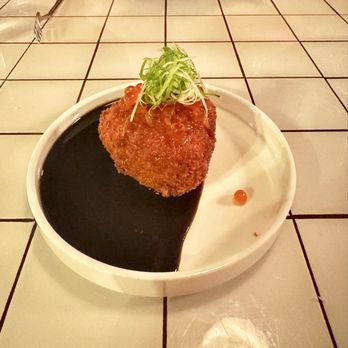 Junah - Buffalo Burrata Onigiri shaped Arancini - Japanese Near Me - Salt Lake City, Utah