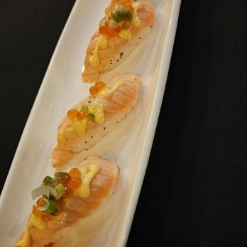 Tsukiji Sushi Sake Bar - Salmon nigiri - Sushi Bars Near Me - Chicago, Illinois Tsukiji Sushi Sake Bar - Salmon nigiri - Sushi Bars Near Me - Chicago, Illinois