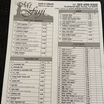 Mt. Fuji Sushi & Hibachi - Sushi Bars Near Me - Aurora, Colorado Mt. Fuji Sushi & Hibachi - Sushi Bars Near Me - Aurora, Colorado
