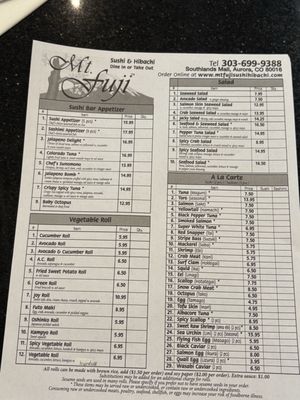 Menu photo 7 Mt. Fuji Sushi & Hibachi Aurora, CO Menu photo 7 Mt. Fuji Sushi & Hibachi Aurora, CO