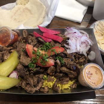 Mazra - Steak Shawarma Plate - Middle Eastern Near Me - San Bruno, California Mazra - Steak Shawarma Plate - Middle Eastern Near Me - San Bruno, California