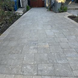 Completed driveway Completed driveway