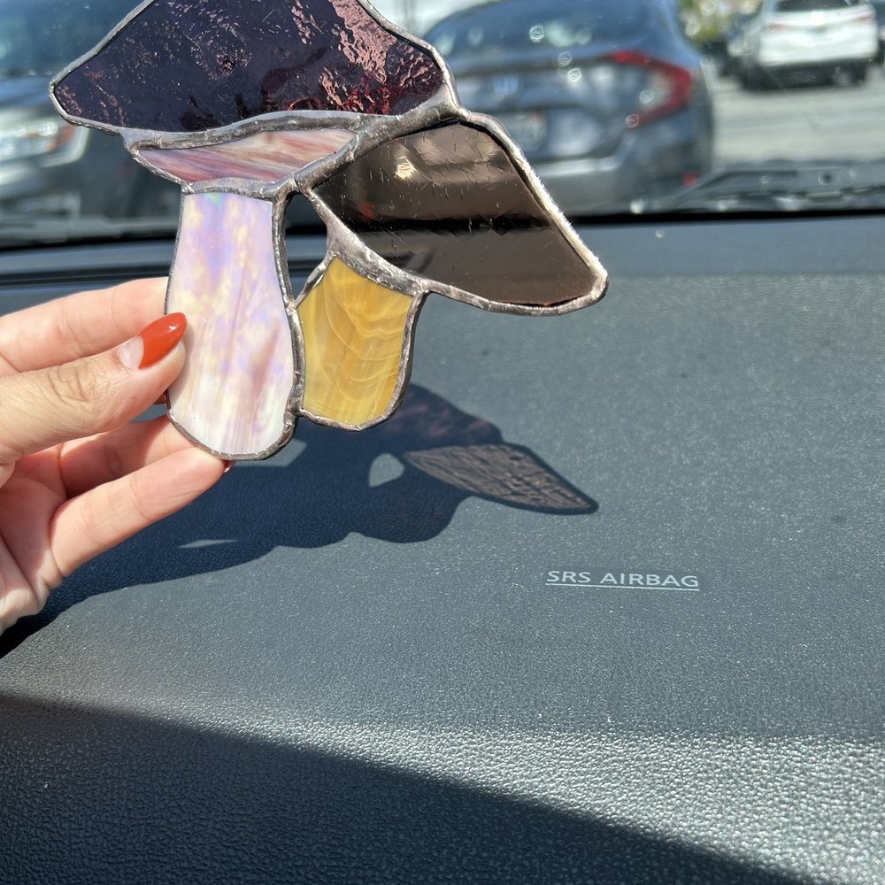 Ocean Stained Glass - My mushroom suncatcher - Art Schools Near Me - Seal Beach, California Ocean Stained Glass - My mushroom suncatcher - Art Schools Near Me - Seal Beach, California
