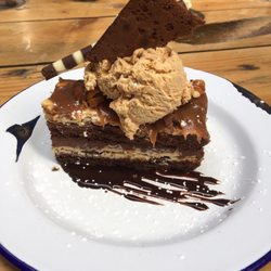 The Smoke Pit - Special: Peanut Butter Brownie Stack --- delicious!