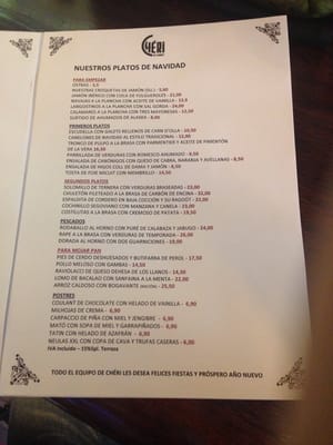 Menu photo 4 Cheri Barcelona, B