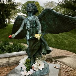 Ben Rau Garden - The Angel of Hope statue is a tribute to parents who have lost a child.