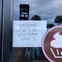 Left on front door of business