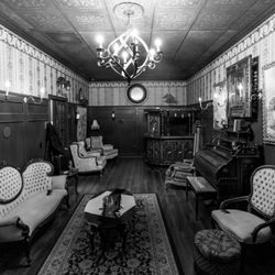 The Ministry Of Peculiarities - Hope End's beautiful parlour. Photo Credit: Allen J. Schaben Photography, LA Times