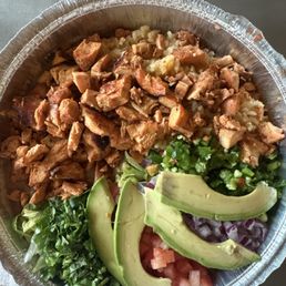 Chicken bowl no sour cream no cheese