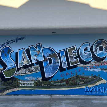 Bahia Resort Hotel - Love this mural - San Diego, CA