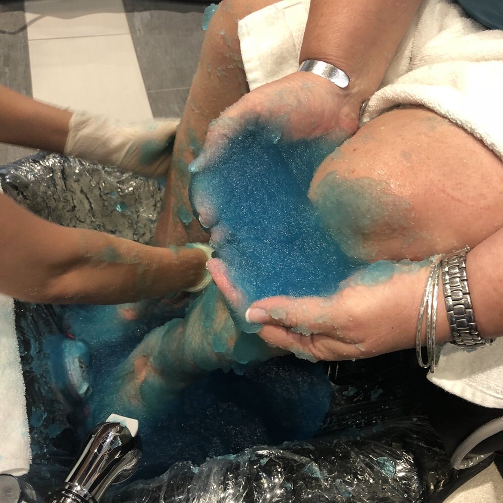 PV Nails Lounge - Peppermint jelly pedicure with Kim and Jessie! Therapeutic not o my for the feet and legs but for the soul. Playing with the jelly!! - Nail Salons Near Me - Phoenix, Arizona PV Nails Lounge - Peppermint jelly pedicure with Kim and Jessie! Therapeutic not o my for the feet and legs but for the soul. Playing with the jelly!! - Nail Salons Near Me - Phoenix, Arizona