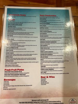 Menu photo 2 Lakeside Grill Okeechobee, FL