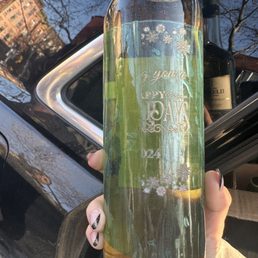Unfinished bottle. Unfinished bottle.
